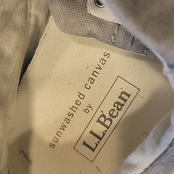 LL Bean Sunwashed Canvas Sneaker EUC Size 8 - Picture 2 of 9